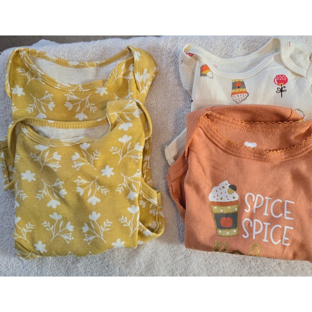 Koalababy Infant Girl 4 Piece Long Sleeve One piece Size 3-6M NWT.